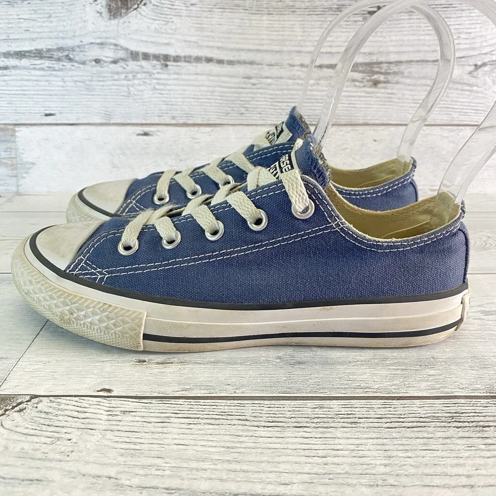 Converse Sneakers Youth 13.5 Blue Canvas Low Top Kids Shoes ChuckTaylor All Star
